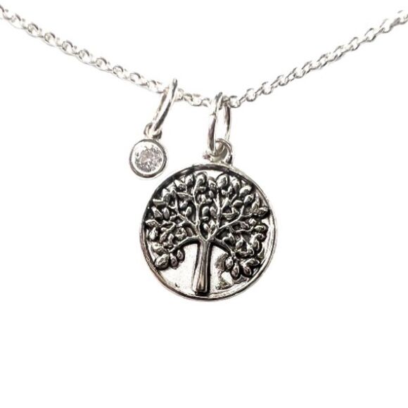 Silver Family Tree Necklace - Picture 1 of 5